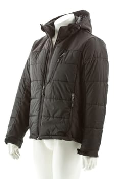 black winter jacket