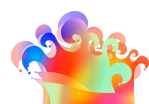 fool's cap carnival graphic colorful