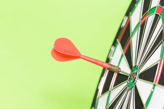 darts arrows in the target center