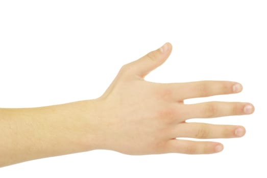 hand gestures isolated on a white