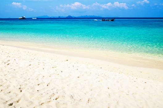 beautiful beach and tropical sea