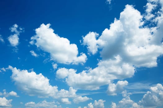 clouds in the blue sky
