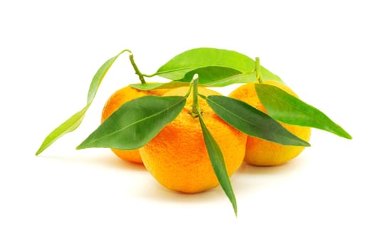fresh mandarin isolated on white