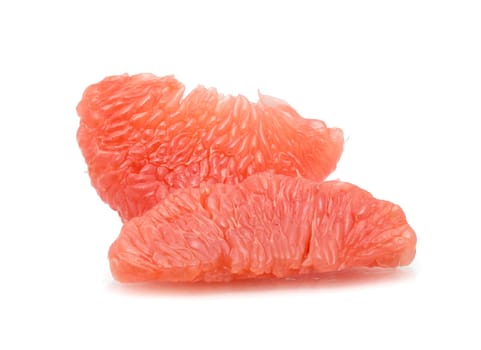 halves grapefruit isolated on a white background