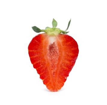 strawberries isolated on white