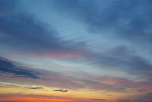 Sky background with tiny clouds