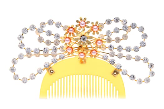 beautiful gold hairpin with jewelry
