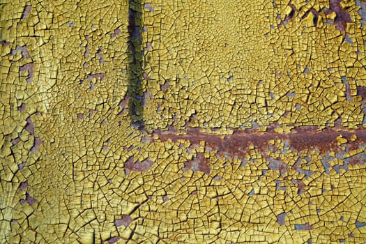 Rust on an old steel door