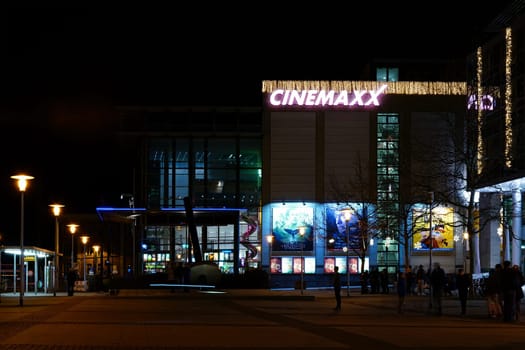 City-Carre with the Cinemaxx cinema in the city centre of Magdeburg
