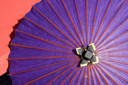 Japanese traditional purple umbrella