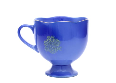 vintage cup on a white background