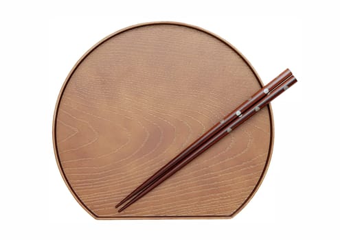 Japanese plate and chopsticks