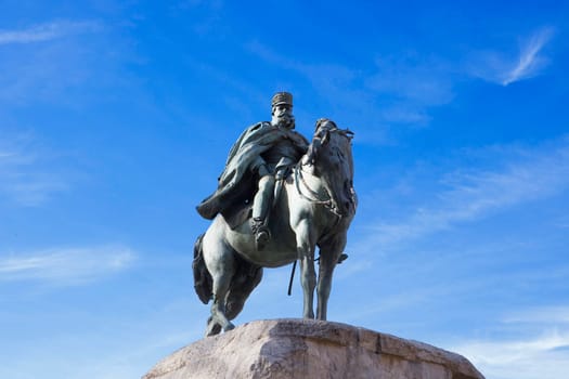 Monument to General Martinez Campos. Spanish officer, who restored Spain's Bourbon dynasty