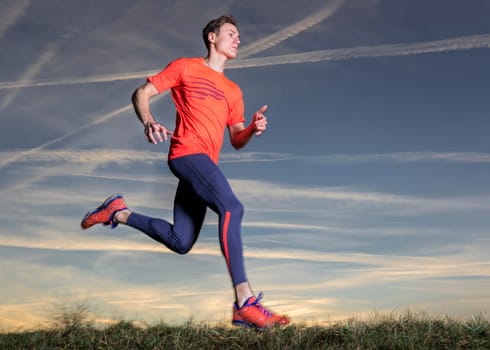 Man,21 years jogging