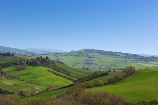 View of Valle Orcia in Tuscany