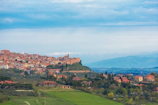 The small town of Cianciamo in Tuscany