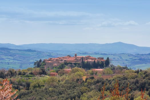 The small town of St. Angelo in Colle in Tuscany