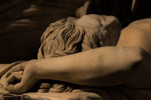 statue of the slain brother of polyxena in loggia dei lanzi,florenz