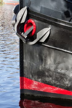 Anchors on the bow of a ship