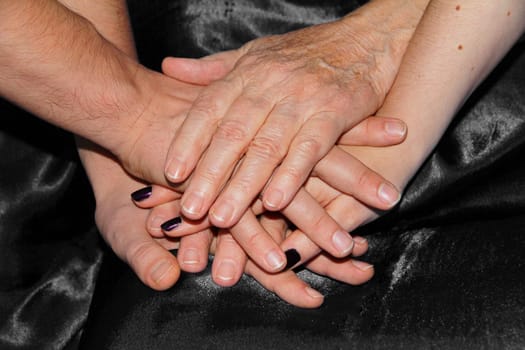 Old and Young - Hands from different generations