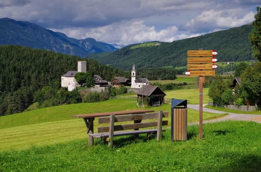 Bruneck in South Tyrol,Lamprechtsburg Castle - Bruneck in alto Adige,the castle Lamprechtsburg