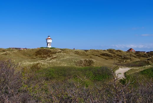 insel Langeoog,the water tower - the german island Langeoog in North Sea,the water tower