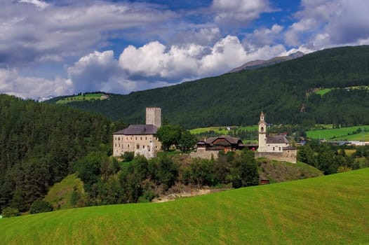 Bruneck in South Tyrol,Lamprechtsburg Castle - Bruneck in alto Adige,the castle Lamprechtsburg