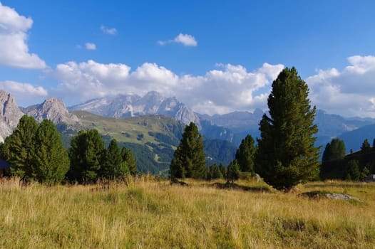 Marmolata in the Italian Dolomites - Marmolada mountain in italianDolomites