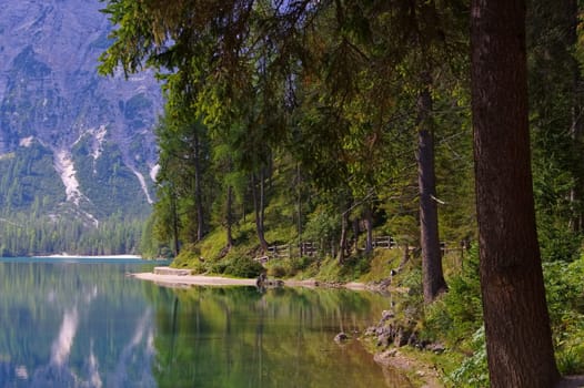 Prague Wild Lake in the Dolomites - Lake Pragues in italian Alps