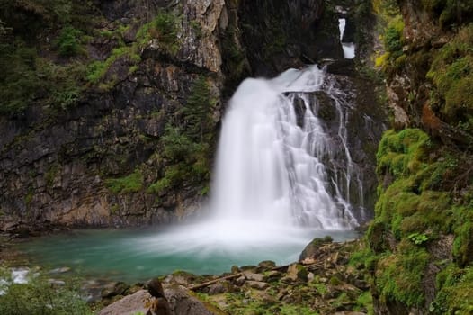 Waterfalls in the Dolomites,Alps - Fall in Dolomites,Alps