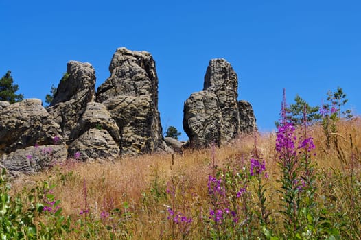 the Devil's Wall in the Harz - the Devils Wall in Harz Mountains