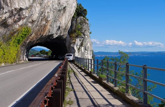 Trieste Galleria Naturaleon the coastal road - Galleria Naturale on the coast road near Trieste