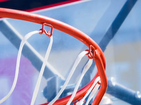 Inside of a basketball. Close up image of a basketball