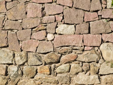 format-filling view of brick natural stones with joints
