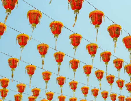Chinese red lantern (decoration for Chinese New Year Festival)
