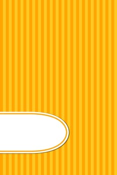 Striped congratulationcard orange yellow with text clearance for text