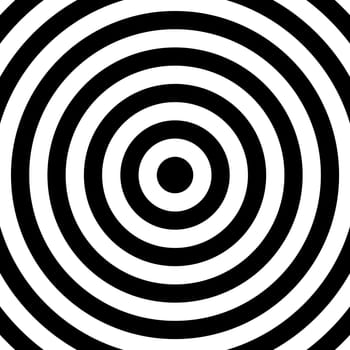 Background with rings in black and white
