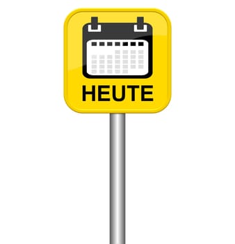 Yellow exempt edishes sign shows dates today