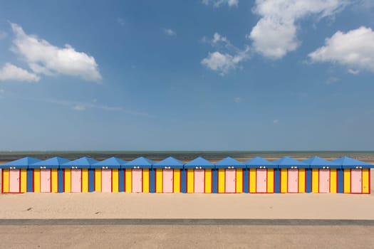 Beach huts in the North of France