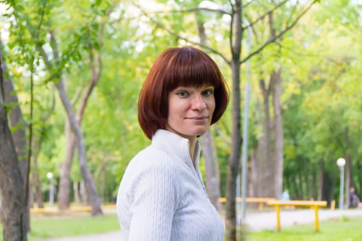 Photo of beautiful woman with brown hair