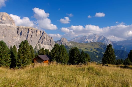 Marmolata in the Italian Dolomites - Marmolada mountain in italianDolomites