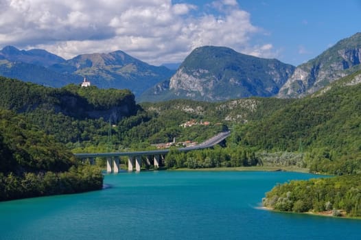 Lake Cavazzo in the Italian Alps - Lago di Cavazzo in italian Alps