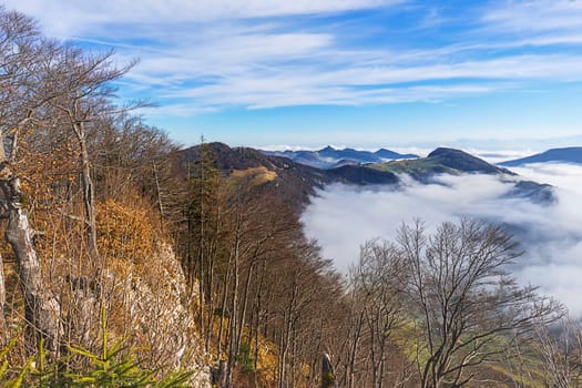 Sea of clouds under the Passwang