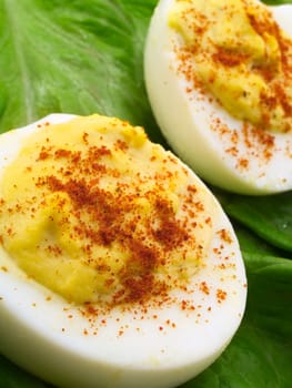 Filled eggs