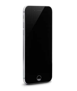 Bangkok, Thailand - jan 10, 2016 : iphone 6 isolated with clipping path inside on white background, iphone developed by apple Inc.