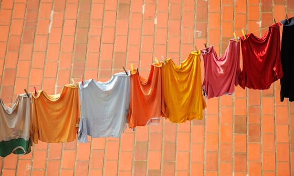Laundry on the clothesline