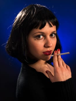 Woman smoking