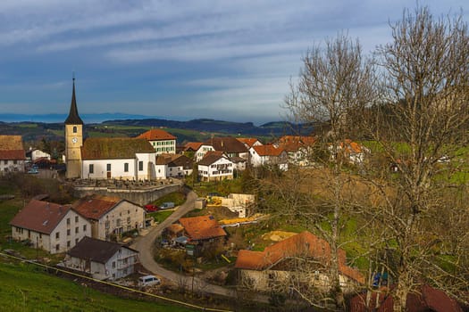 Saint Brais in the evening