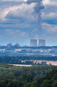 Nuclear power plant Temelin in Czech Republic Europe