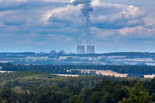 Nuclear power plant Temelin in Czech Republic Europe